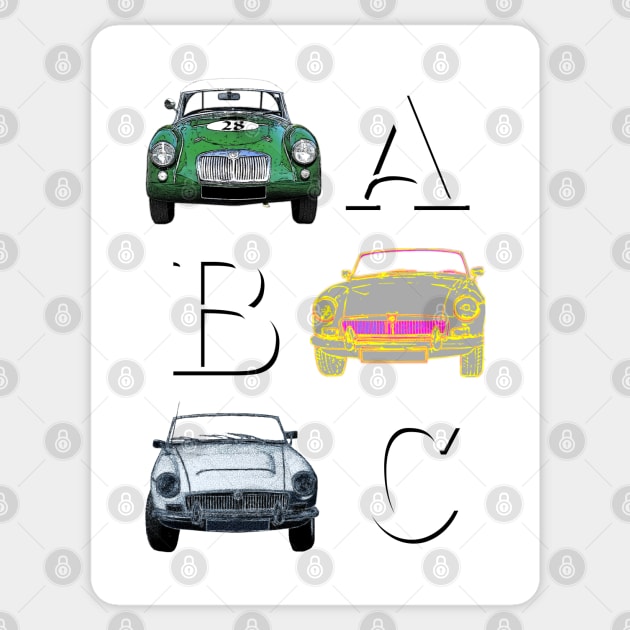 The MG Alphabet Sticker by amigaboy